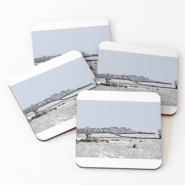 Item preview, Belties Grazing, Harthill in the snow. designed and sold by Paul Rowland.