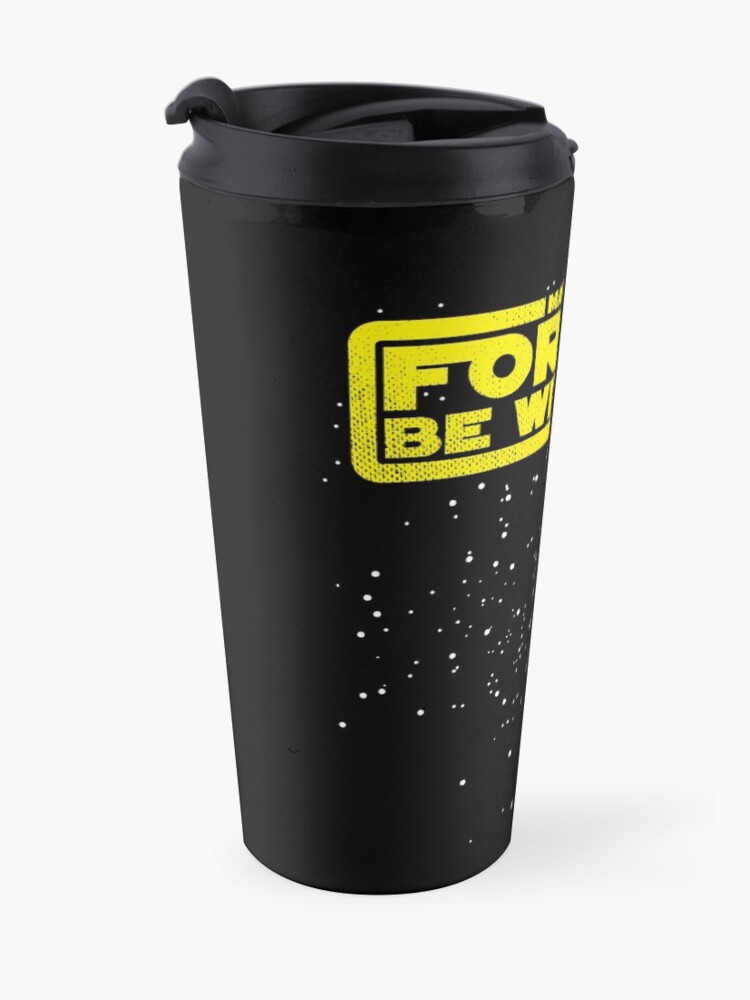 Alternate view of May The Forties Be With You Vintage 40th Birthday Distressed Star Illustration Travel Mug