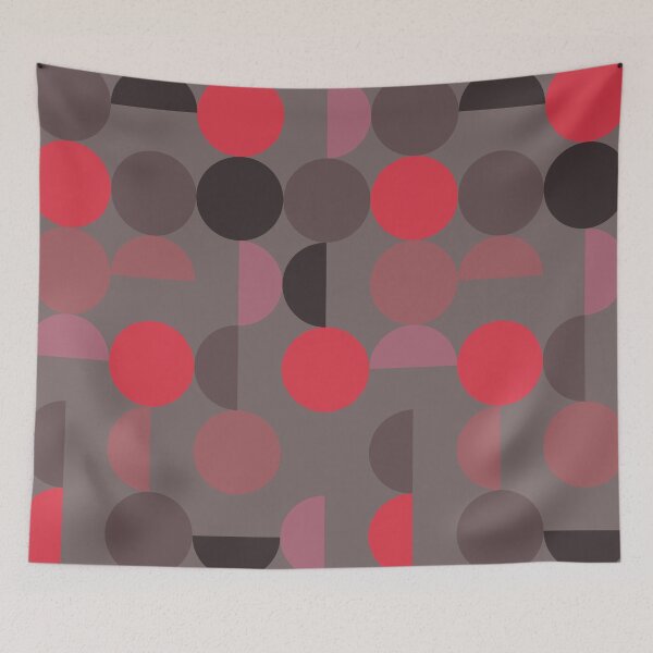Item preview, Circular Geometry Pattern Red Brown designed and sold by joymikim.