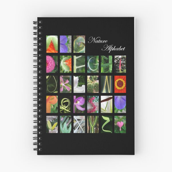 Item preview, Nature Alphabets, Black Background designed and sold by ArtisticUplift.