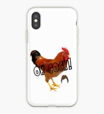 Dann Gamer Man "Oh Cock!" iPhone Case