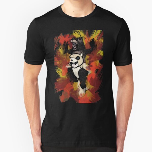 Folie á Watercolor (black) Slim Fit T-Shirt