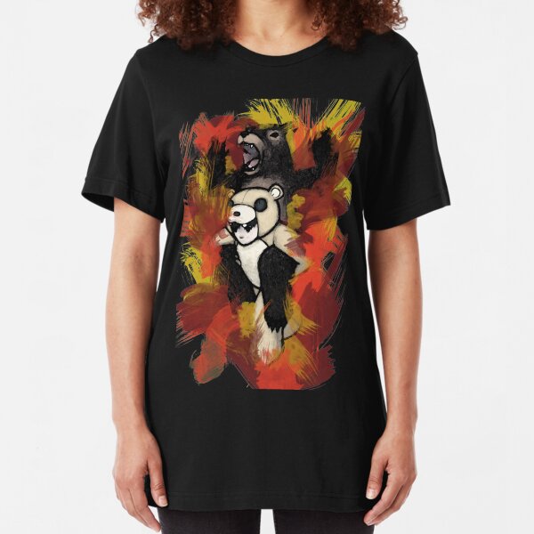Folie á Watercolor (black) Slim Fit T-Shirt
