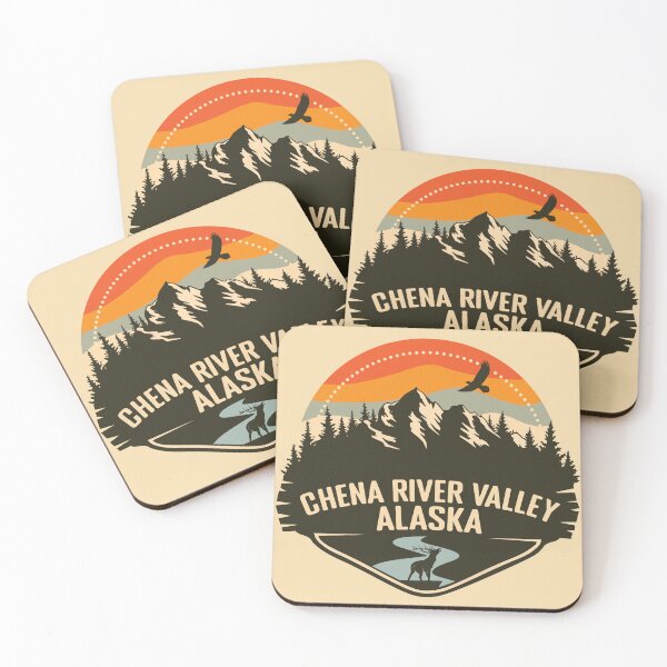 Item preview, Chena River Valley Alaska Camping Retro designed and sold by mountainfad.