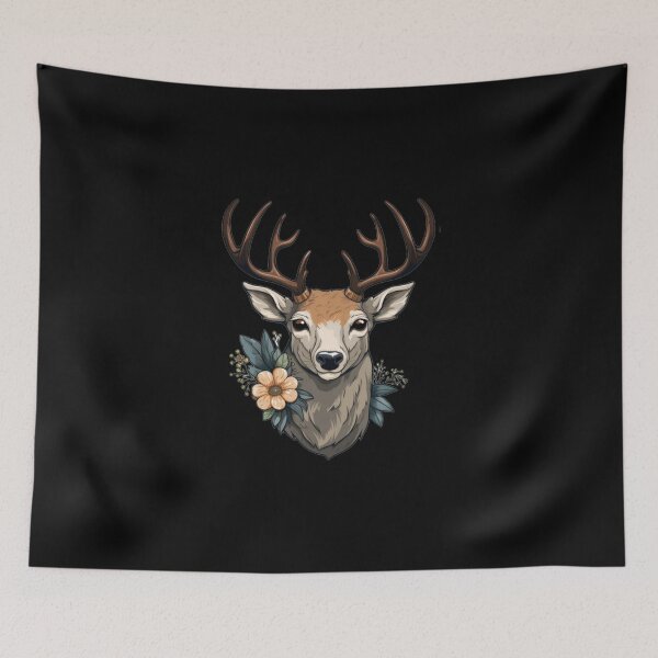 Item preview, Deer Flowers designed and sold by titanosdesign.