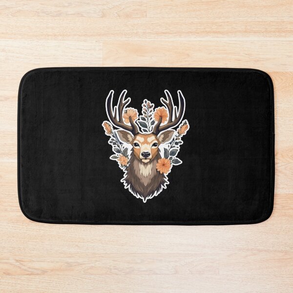 Item preview, Deer Flowers designed and sold by titanosdesign.