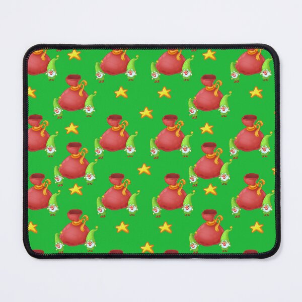 Item preview, New Year's pattern holiday Santa red green elf designed and sold by Folomkina-store.
