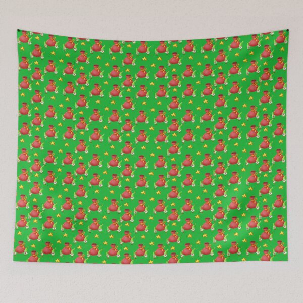 Item preview, New Year's pattern holiday Santa red green elf designed and sold by Folomkina-store.