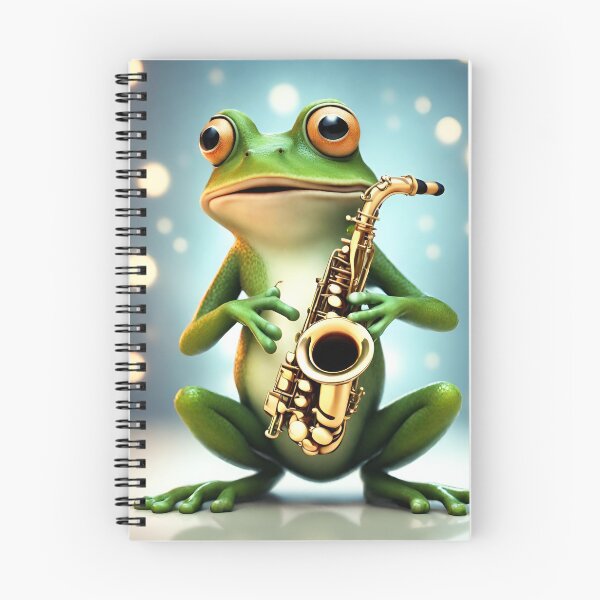 Artikelvorschau,  Frosch und Saxophon entworfen und verkauft von StyleSketch.