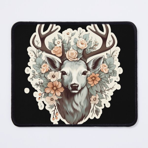 Item preview, Deer Flowers designed and sold by titanosdesign.