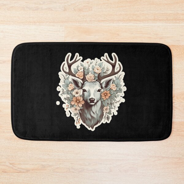 Item preview, Deer Flowers designed and sold by titanosdesign.