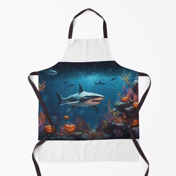 Item preview, Picture of coral reef and shark, halloween designed and sold by Damian Sobczyk.