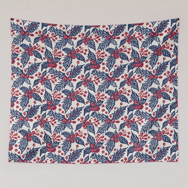 Item preview, Vintage Winter Holly Pattern designed and sold by Blue-Banana.