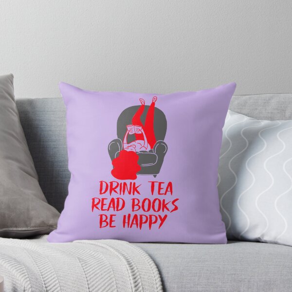 Item preview, Drink Tea Read Book be Happy designed and sold by 87-Aesthetics.