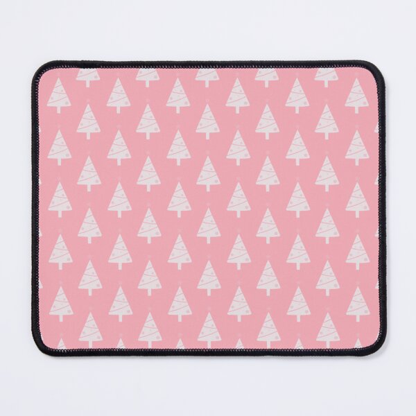 Item preview, Pink and White Christmas White Christmas Trees on a Pink Background All Over Pattern designed and sold by MimsTees.