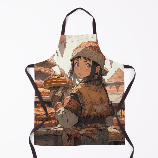 Item preview, Cute Fantasy Dessert Baker Anime Girl designed and sold by bubblegoth.
