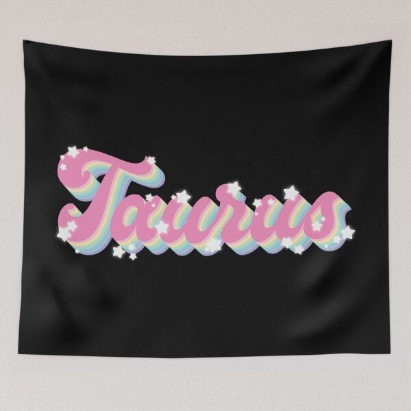 Item preview, Taurus - Zodiac Horoscope Word in Groovy Retro Style designed and sold by Haygoodies.