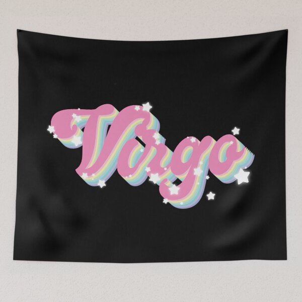 Item preview, Virgo - Zodiac Horoscope Word in Groovy Retro Style designed and sold by Haygoodies.