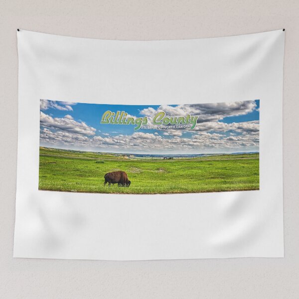 Item preview, American Bison Grazing Billings County North Dakota designed and sold by GestaltImagery.