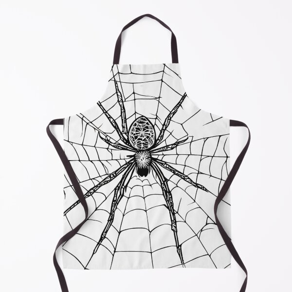 Item preview, scary spider on a cobweb in halloween style designed and sold by in-leggings.