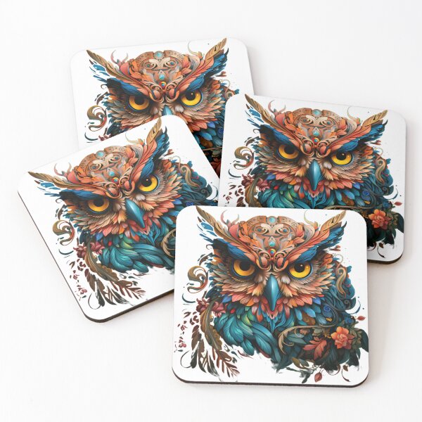 Item preview, Colorful Owl designed and sold by ghostoffice.