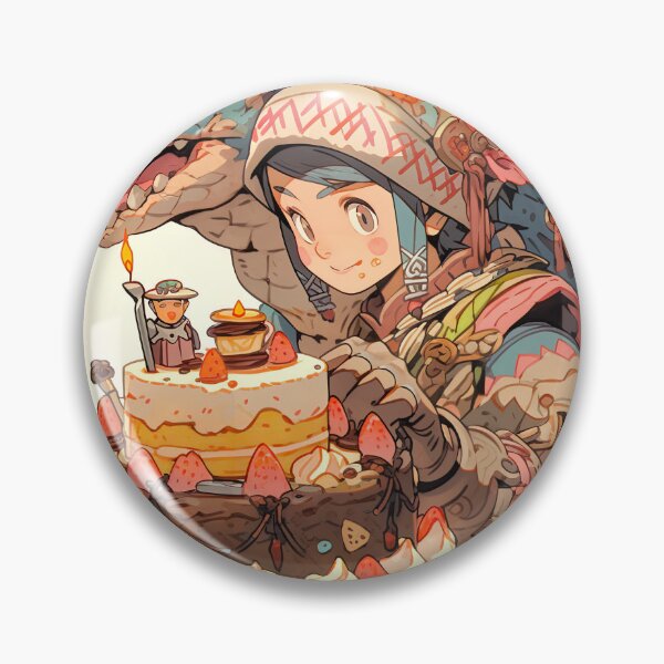 Item preview, Cute Birthday Cake Fantasy Dragon Anime Girl designed and sold by bubblegoth.