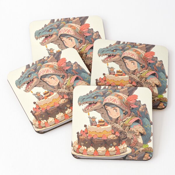 Item preview, Cute Birthday Cake Fantasy Dragon Anime Girl designed and sold by bubblegoth.