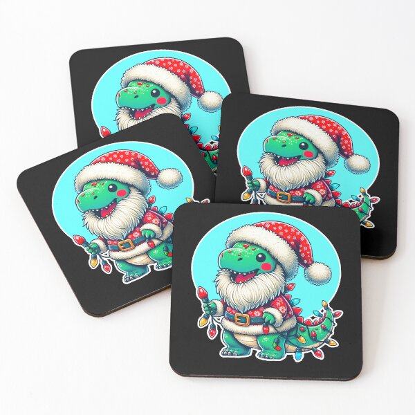 Item preview, Santa-Saurus: The Festive Dino's Holiday Glow designed and sold by Imagequest.