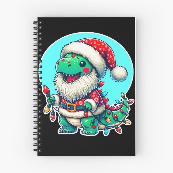 Item preview, Santa-Saurus: The Festive Dino's Holiday Glow designed and sold by Imagequest.