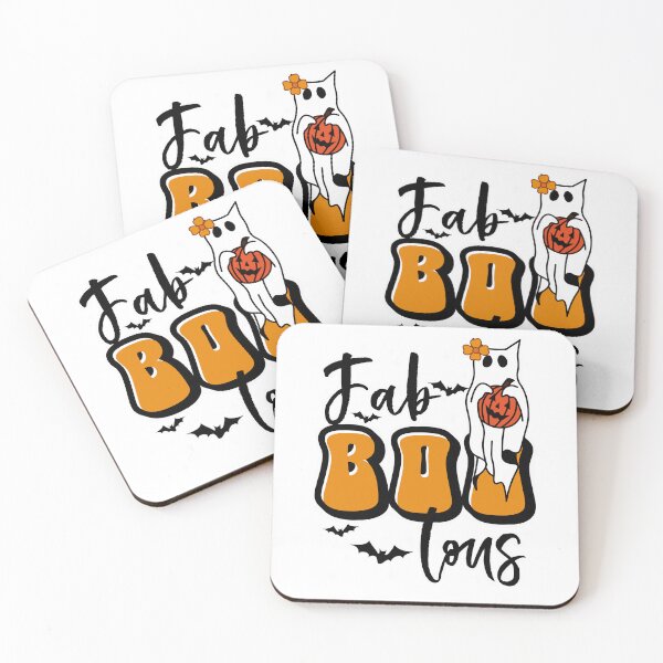 Item preview, Faboolous Halloween ghost cat in and Halloween bats designed and sold by InnaMGraphic.