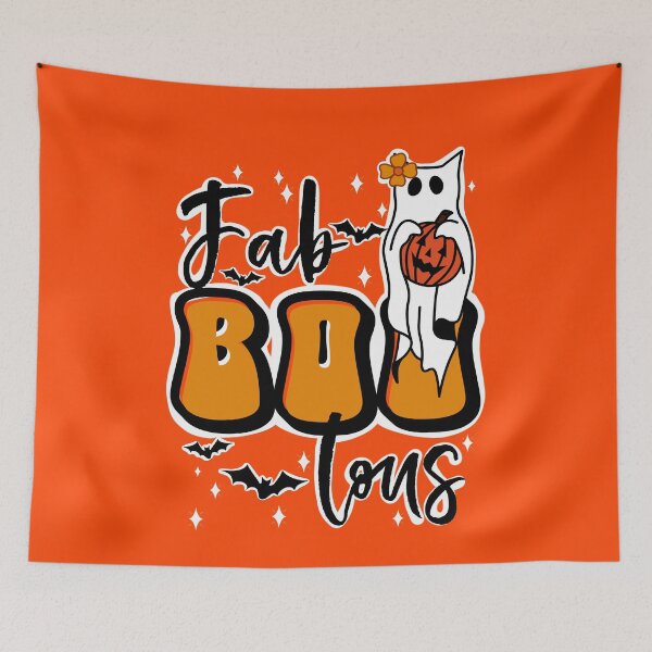 Item preview, Faboolous Halloween ghost cat in and Halloween bats designed and sold by InnaMGraphic.