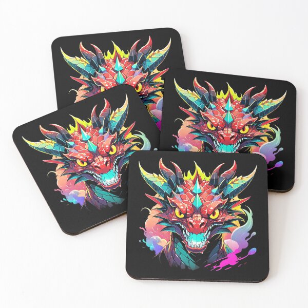Item preview, Clipart colorful dragon head. designed and sold by PopProArt.