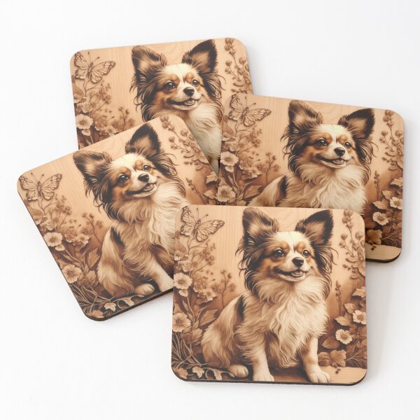 Item preview, Papillon: The Elegant Wings of Wood (Pyro Pets Art - 084) designed and sold by pyropetsart.