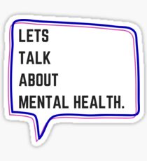 Pegatina Hablemos de salud mental