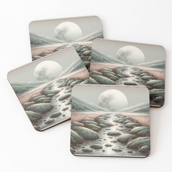Item preview, Moonlight Over Tranquil Waters designed and sold by PictorialWhimsy.