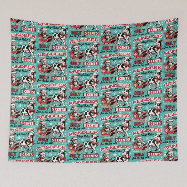 Item preview, Vintage 1950 Reindeer Sleigh Cat Ride designed and sold by ElLocoMus.