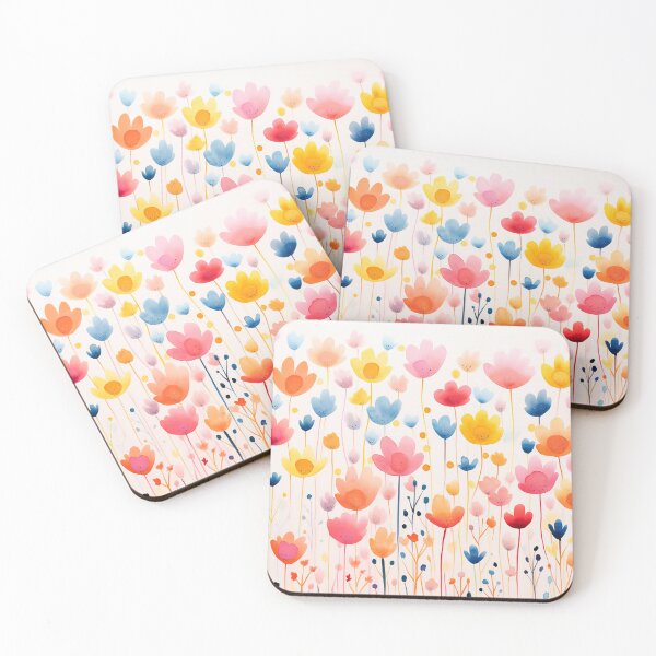 Item preview, Simple floral art watercolour tulips flowers designed and sold by Inktown.