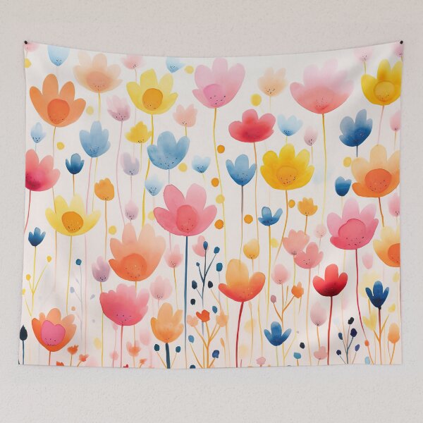 Item preview, Simple floral art watercolour tulips flowers designed and sold by Inktown.