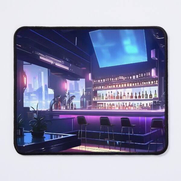 Item preview, Futuristic City Penthouse Bar designed and sold by BadLuckByDesign.