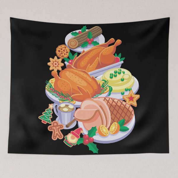 Item preview, Christmas Thanksgiving Food / Dinner - Funny Holiday  designed and sold by Vector-Artist.