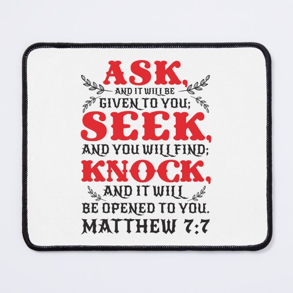 Item preview, Matthew 7:7 designed and sold by plushism.