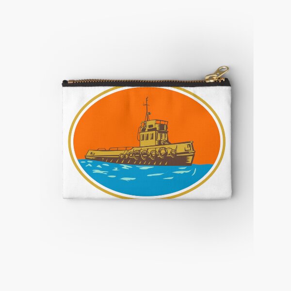 Item preview, Tugboat Tug Towboat Woodcut designed and sold by patrimonio.