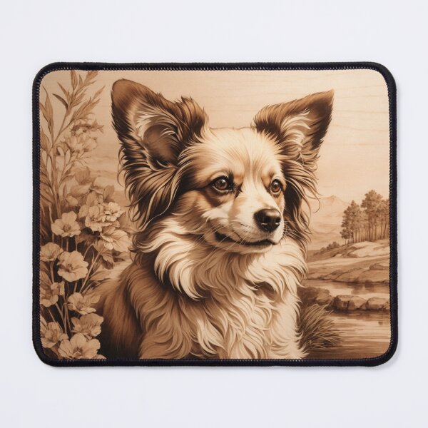 Item preview, Papillon: The Elegant Wings of Wood (Pyro Pets Art - 087) designed and sold by pyropetsart.