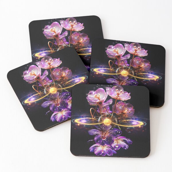 Item preview, Beautiful purple and transparent flowers designed and sold by VyctoireSage.