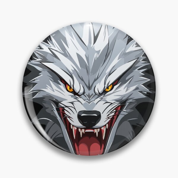 Item preview, Angry White blue wolfdog designed and sold by Lilac32.