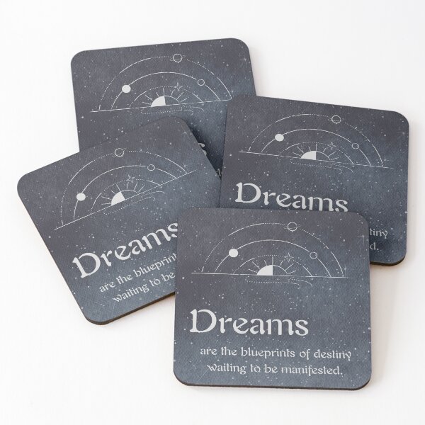 Item preview, Dreams: blueprints of destiny waiting to be manifested, blue designed and sold by SparkSpiral.