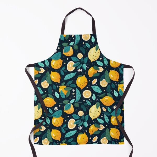 Item preview, Citrus Lemons Foliage Pattern designed and sold by Blue-Banana.
