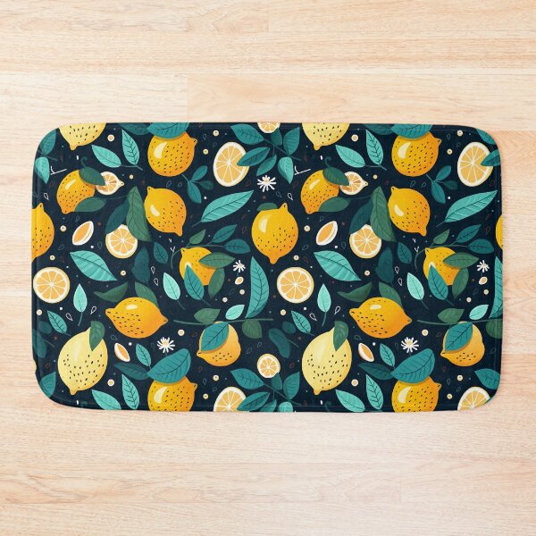 Item preview, Citrus Lemons Foliage Pattern designed and sold by Blue-Banana.