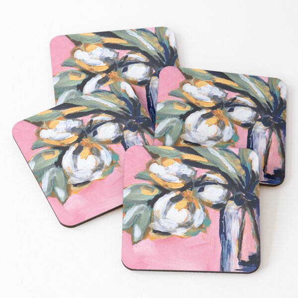 Item preview, Pink glass vase floral designed and sold by Artby-joelle.