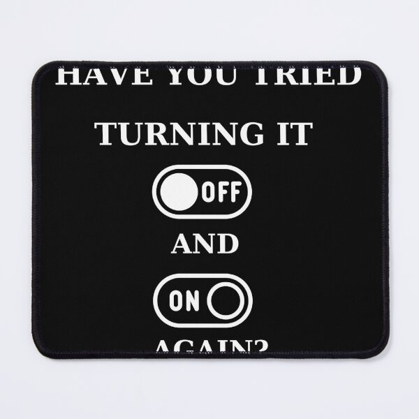 Item preview, Tech Humor: Turn It Off, Turn It On designed and sold by ChicTrendz.